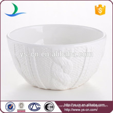 China white ceramic salad bowl